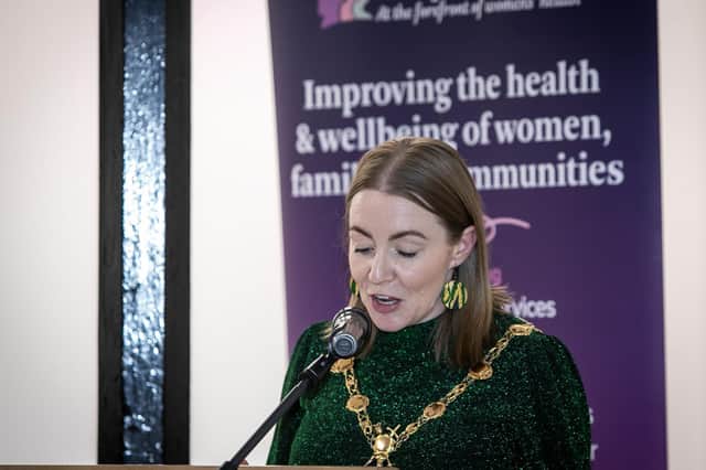 The Mayor of Derry City and Strabane District Council, Grace Ui Niallais.