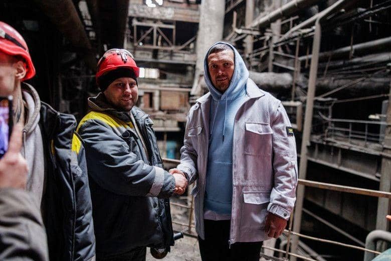 The heavyweight boxer met local engineers, thanking them for their resilience in keeping Ukraine’s power grid running.