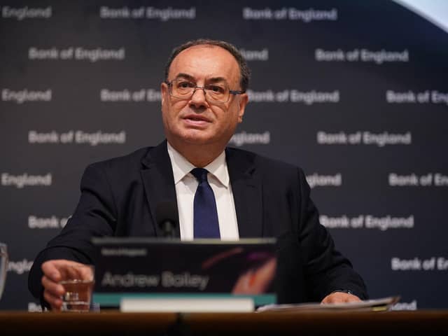 Governor of the Bank of England Andrew Bailey (PA)