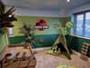 'Dinosaur-obsessed' two-year old surprised with incredible Jurassic Park bedroom transformation