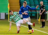 Celtic's Ryan Christie (left) tackles Rangers' Borna Barisic during the recent Scottish Premiership match between Celtic and Rangers at Celtic Park