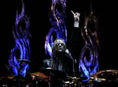 Joey Jordison of Slipknot performs on stage at a concert in Sydney, Australia in 2008 (Photo: Lisa Maree Williams/Getty Images)