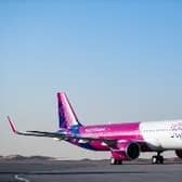 The new A321Neo in Abu Dhabi. Picture: Wizz Air