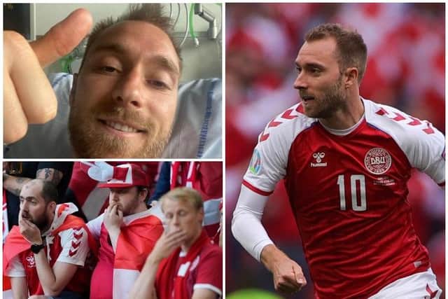Denmark midfielder Christian Eriksen had to be resuscitated on the pitch after slumping to the ground during the first half of a Euro 2020 game (Getty Images)
