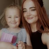 Jess Mellors - a 34 year-old stay-at-home mum - said her daughter Luna Williams didn't even have the energy to make it to bed before falling asleep on the floor after drinking a slushy while out with her grandparents