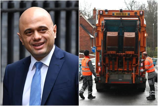 The health secretary has announced new measures for critical workers, including bin collectors, meaning they won't have to self-isolate if they are pinged by Covid app (Getty).