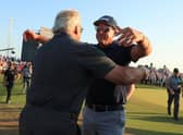 Phil Mickelson of the United States celebrates his win during the final round of the 2021 PGA Championship.