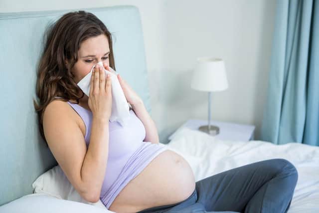 The NHS explains that chlorphenamine, which is an antihistamine medicine that relieves the symptoms of allergies, isn't normally recommended in pregnancy (Photo: Shutterstock)