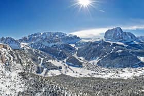 San Martino di Castrozza lies on the southern tip of the Dolomiti Superski