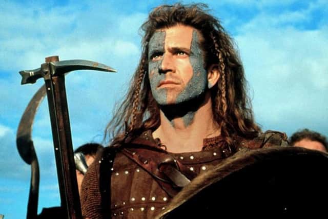Mel Gibson as William Wallace in Braveheart