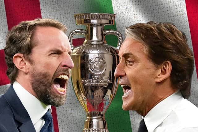 England vs Italy 2021. (Graphic: Mark Hall / JPIMedia)