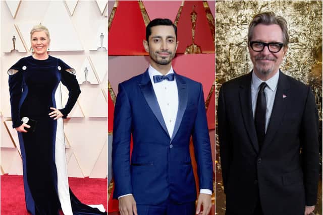Olivia Coleman, Riz Ahmed and Gary Oldman are all tipped for Oscar success (Getty).