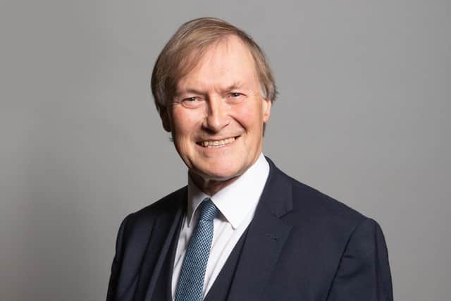Conservative MP for Southend West, David Amess, was stabbed during an event in his local constituency in Leigh-on-Sea in Essex, southeast England (Photo by RICHARD TOWNSHEND/UK PARLIAMENT/AFP via Getty Images)