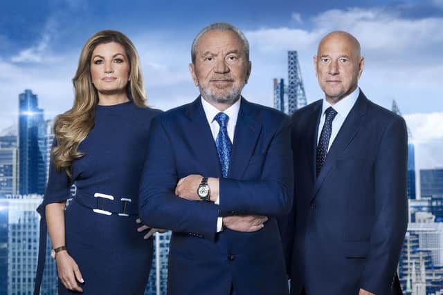 Karren Brady, Lord Sugar and Claude Littner ahead of this year's BBC One contest, The Apprentice