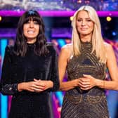 Strictly Come Dancing hosts Claudia Winkleman and Tess Daly. The final takes place this weekend.  Picture: Guy Levy/BBC