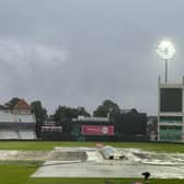 Umpires called the game off at 4.18 pm after rain delayed the toss in Nottingham.