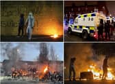 Violence broke out on the streets of Northern Ireland last night