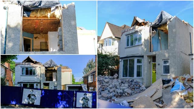 Destroyed number 26 Guilford Road is currently valued at more than half a million pounds (SWNS)