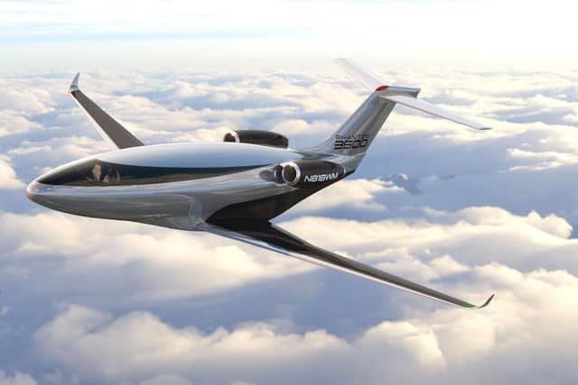 Sleek new business jet aims to reach aviation net zero '20 years ahead ...