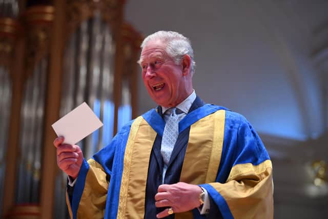 The Prince of Wales during the Royal College of Music's annual awards ceremony in South Kensington, London.:PA:King Charles lll