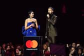 Dua Lipa and Calvin Harris accepting the British Single award during The Brit Awards 2019 (Photo: Gareth Cattermole/Getty Images)