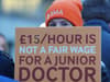 Junior doctors in England vote to continue strikes for further six months over long-running pay dispute