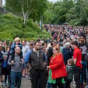 Fans queueing to watch Gladiators being filmed at Utilita Arena Sheffield on Thursday, June 1. Many people who had applied successfully for free tickets to watch the new BBC series being filmed have told how they were turned away as it reached capacity.