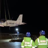 The plane being removed from Blackpool beach Picture: Tatiana Dunderdale