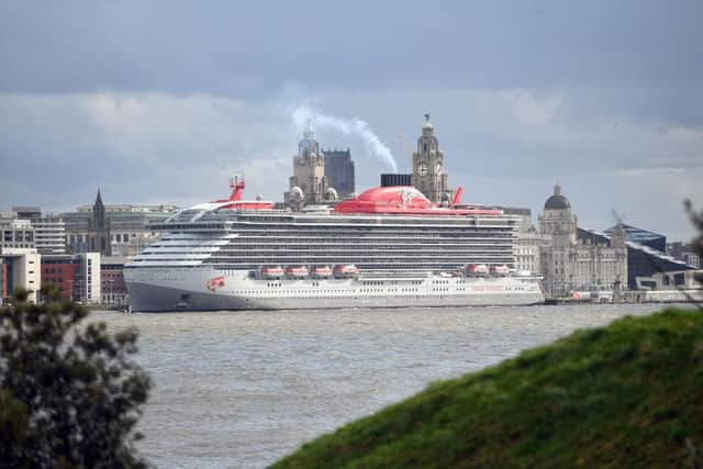 Scarlet Lady docked in Liverpool in February 2020 (Photo: Anthony Devlin/Getty Images for Virgin Voyages)