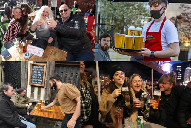 Patrons flocked to their local pubs to enjoy a pint as restrictions eased in England (Photo: PA/contributed)
