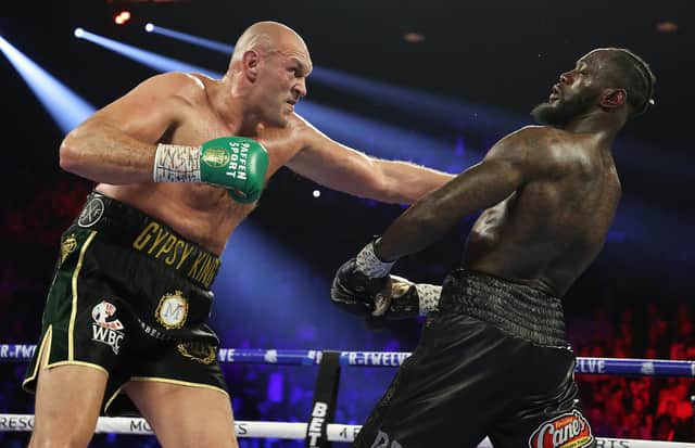 An arbitration hearing ruled WBC world heavyweight holder Fury will have to fight Deontay Wilder for a third time before 15 September 2021. (Pic: Getty)