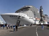 The MSC Virtuosa has been banned from entering Scotland on a seven day trip round the UK (AFP via Getty Images)