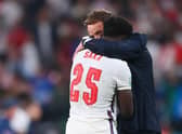 Bukayo Saka is consoled by Gareth Southgate following defeat in the Euro 2020 Championship Final (Photo: Getty Images)
