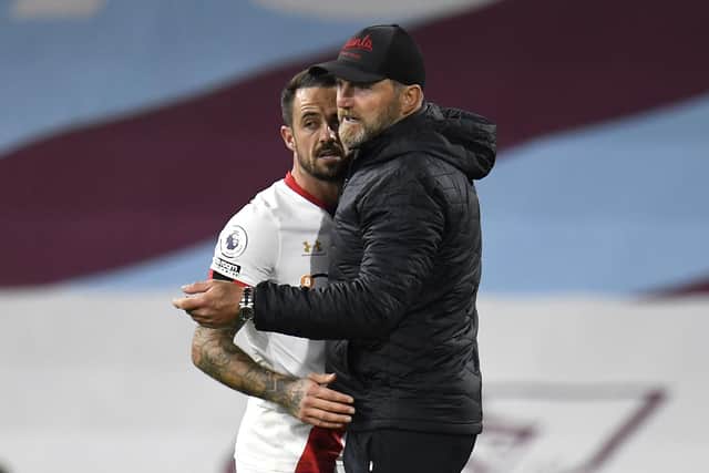 Southampton's Danny Ings (left) and manager Ralph Hasenhuttl.