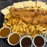 Hungry foodies are being invited to step up to the plate and tackle a chippy's gut-busting 8,000-calorie fish and chips challenge - that just ONE champion chomper has completed.