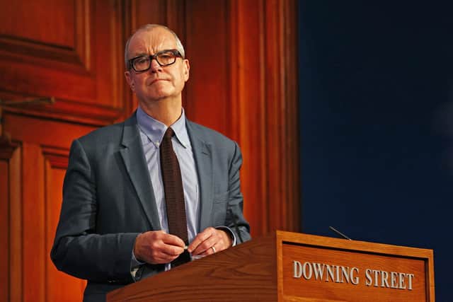Chief scientific adviser Sir Patrick Vallance at a press conference in London's Downing Street. Picture: Adrian Dennis/PA Wire