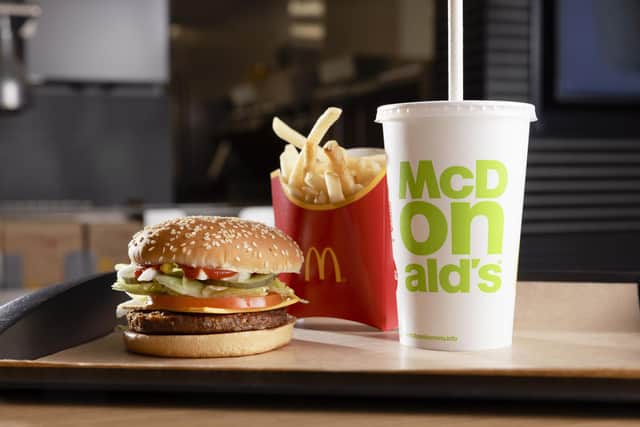 The new McPlant burger is being made available nationwide.