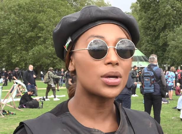 Cameron Deriggs, 18, is to appear at Westminster Magistrates Court on Saturday charged with conspiracy to murder over the shooting of the black equal rights activist, Sasha Johnson (pictured) (Photo: PA Video/PA Wire/PA Images)