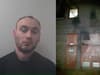 Horrifying moment man threw petrol bombs at police station