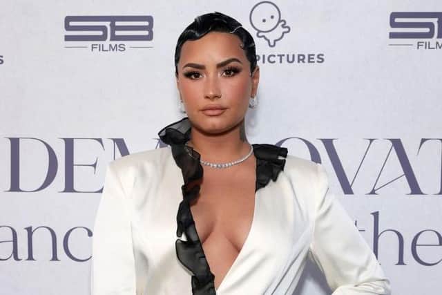Lovato spoke candidly about their sexual orientation on the Joe Rogan podcast (Photo: Rich Fury/Getty Images for OBB Media)
