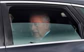 King Charles III is driven by car from Clarence House, his London home, along The Mall towards Buckingham Palace.