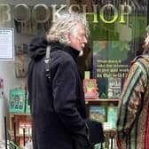 Shoppers were delighted to see Led Zeppelin vocalist Robert Plant popping into the independent bookshop