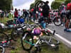 Tour de France 2021: Chaotic scenes as spectator with placard takes out entire peloton