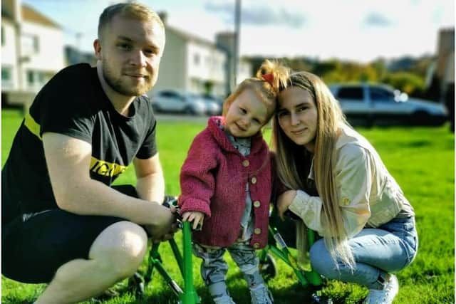 Thea’s parents are fundraising with the dream of taking their daughter to the United States to receive specialist treatment (Photo: Kasey Watson)