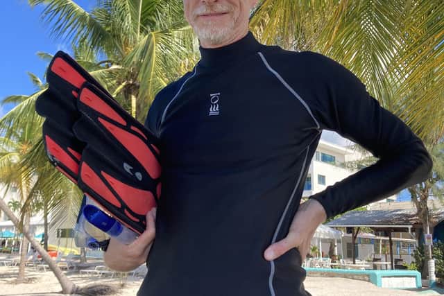 Mark snorkelling in Barbados in 2024 (Cover Images)
