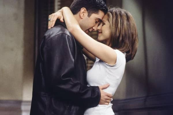 David Schwimmer and Jennifer Aniston - as Ross and Rachel - shared many highly charged moments on screen in Friends (Photo: Warner Bros. Television Distribution)