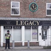 Police outside the Beckside branch of Legacy Independent Funeral Directors in Hull after after reports of "concern for care of the deceased". Picture: Danny Lawson/PA Wire