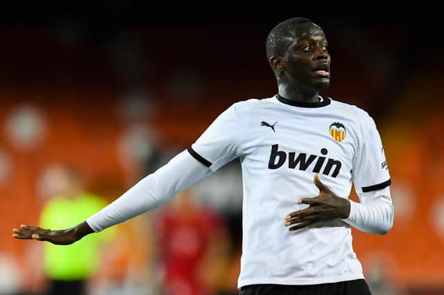 Mouctar Diakhaby of Valencia. (Photo by David Ramos/Getty Images)