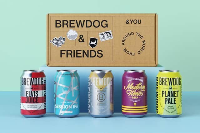 The BrewDog & Friends box includes four BrewDog beers and four “friends” beers (BrewDog)
