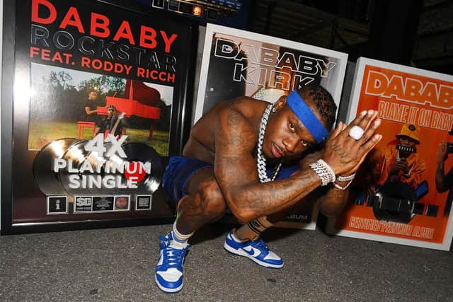 DaBaby - who topped the UK charts last year with his song 'Rockstar' - has apologised for the comments (Photo: Gerardo Mora/Getty Images for Interscope)